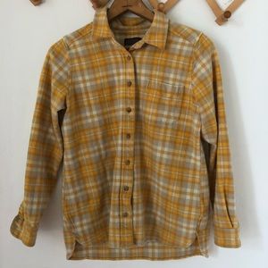 Pendleton yellow plaid wool shirt